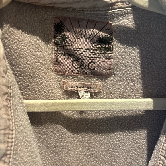 C&C California Shacket in Taupe - Picture 2 of 3